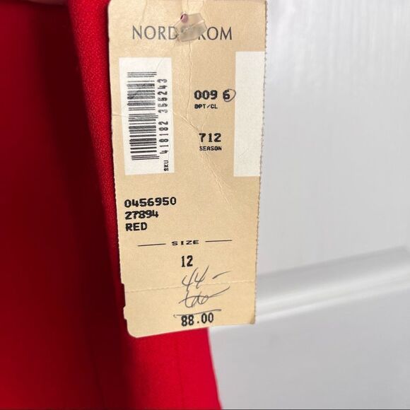 Jessica Howard Red Maxi Dress Sz 12 Vintage Nordstrom NWT - Picture 12 of 15